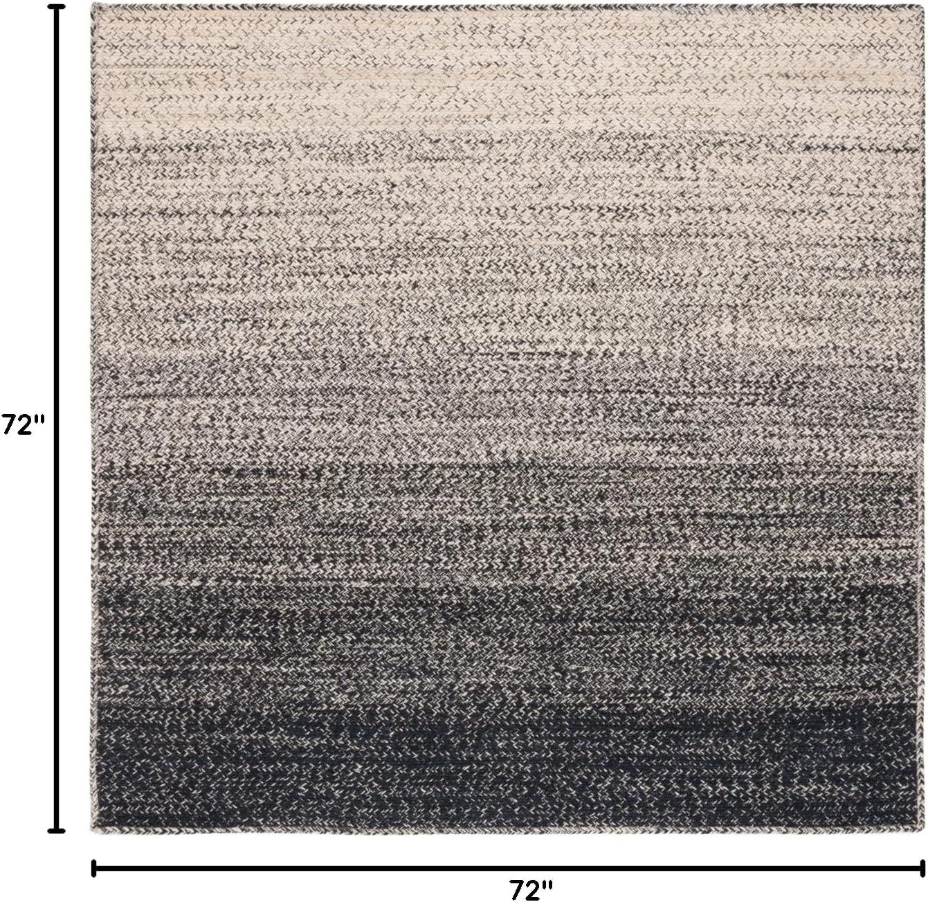 image:imageSAFAVIEH Area Rug 8x10 Natural Fiber Collection Large Natural amp Brown Handmade Jute Boho Ombre Design Ideal for Living Room Bedroom Dining Space NFB263TNaturalBlack
