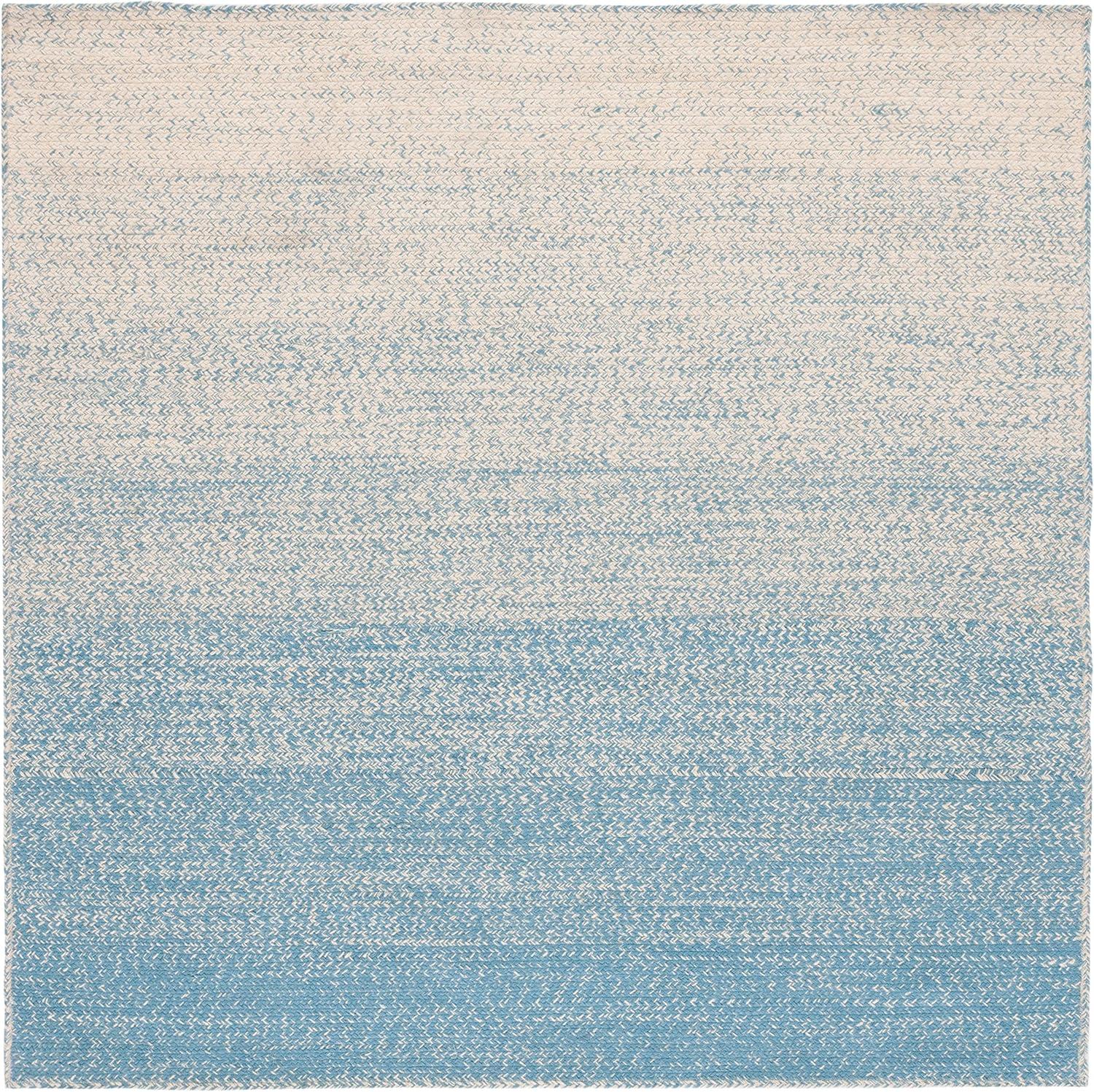 image:imageSAFAVIEH Area Rug 8x10 Natural Fiber Collection Large Natural amp Brown Handmade Jute Boho Ombre Design Ideal for Living Room Bedroom Dining Space NFB263TNaturalLight Blue
