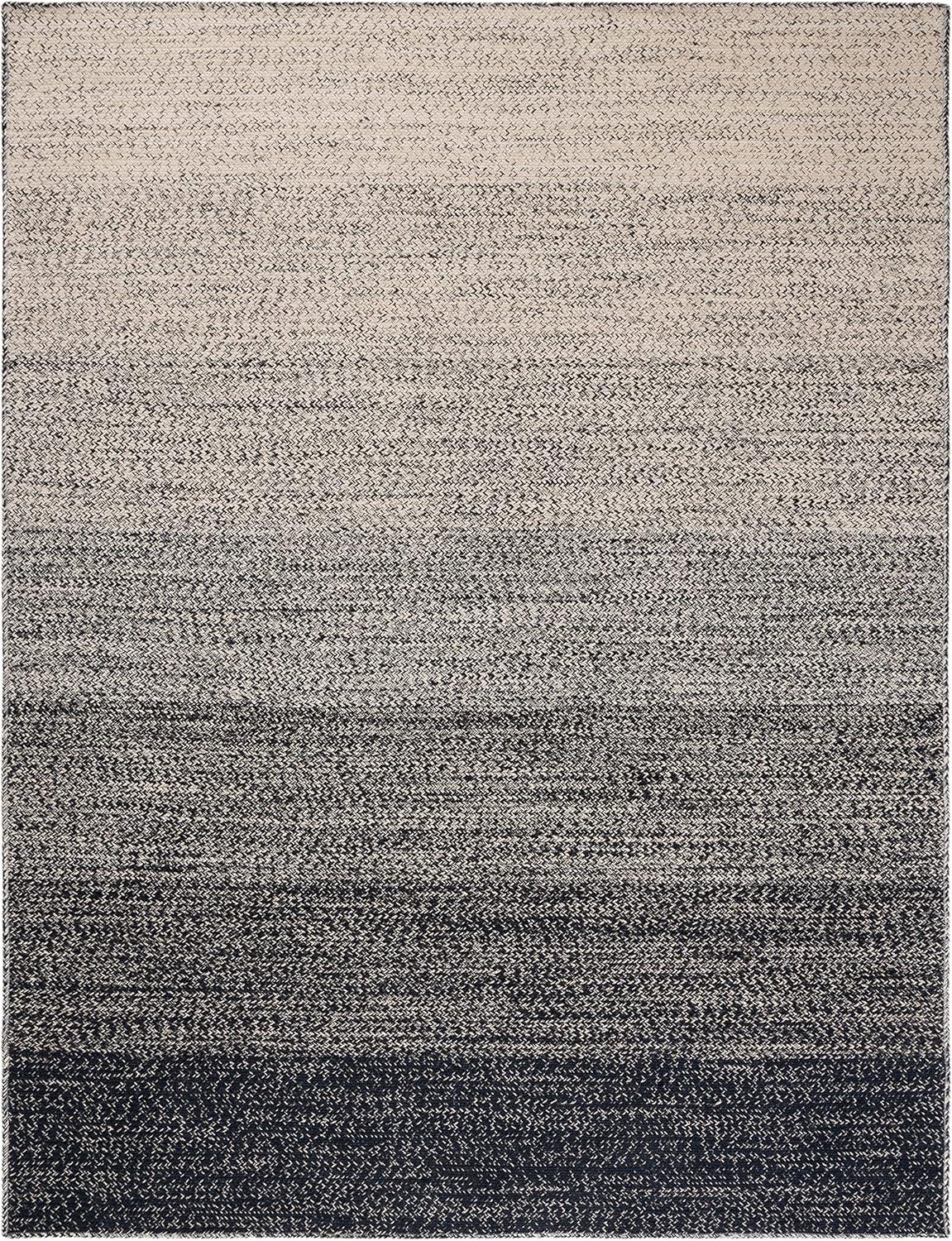 image:imageSAFAVIEH Area Rug 8x10 Natural Fiber Collection Large Natural amp Brown Handmade Jute Boho Ombre Design Ideal for Living Room Bedroom Dining Space NFB263TNaturalBlack