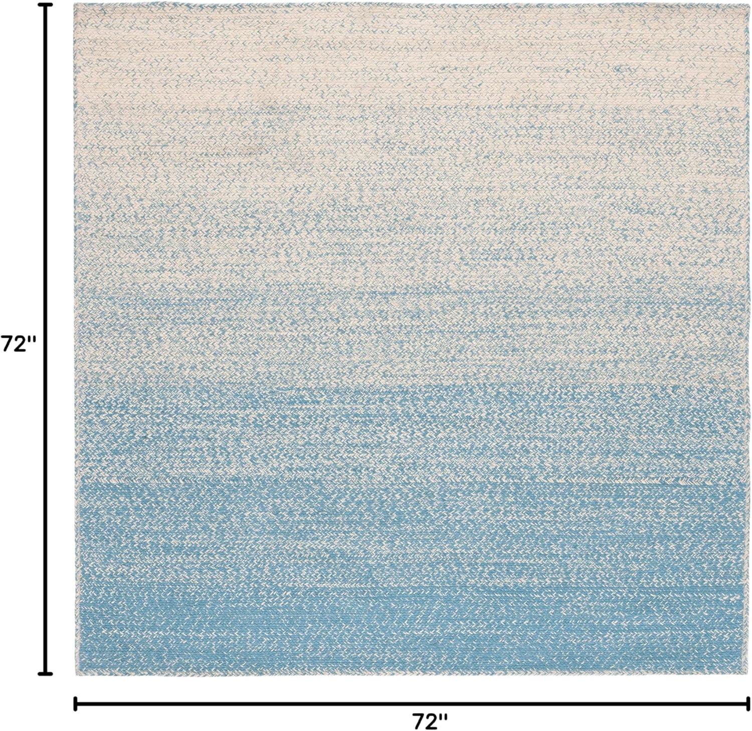 image:imageSAFAVIEH Area Rug 8x10 Natural Fiber Collection Large Natural amp Brown Handmade Jute Boho Ombre Design Ideal for Living Room Bedroom Dining Space NFB263TNaturalLight Blue