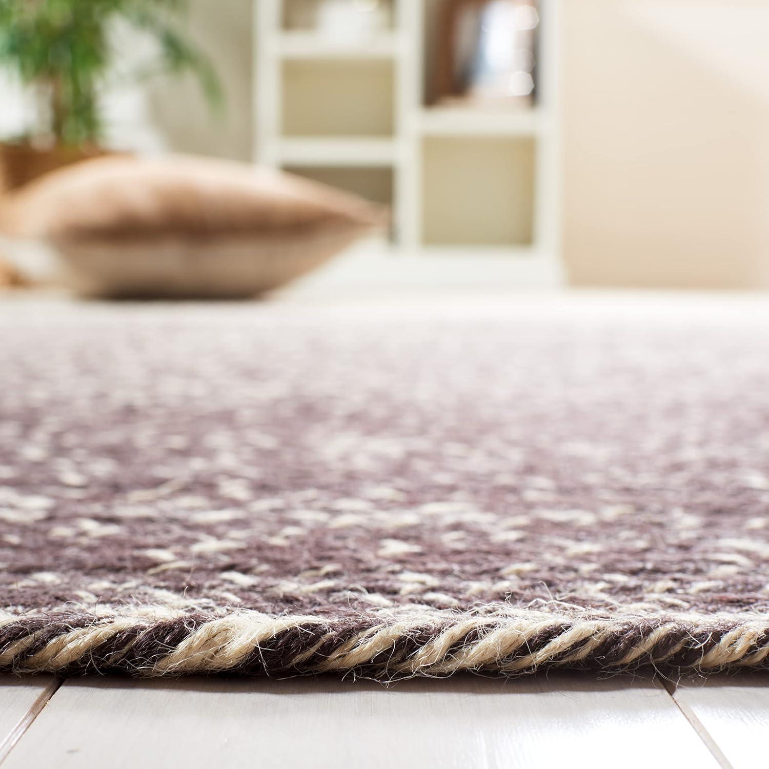 image:imageSAFAVIEH Area Rug 8x10 Natural Fiber Collection Large Natural amp Brown Handmade Jute Boho Ombre Design Ideal for Living Room Bedroom Dining Space NFB263TNaturalBrown