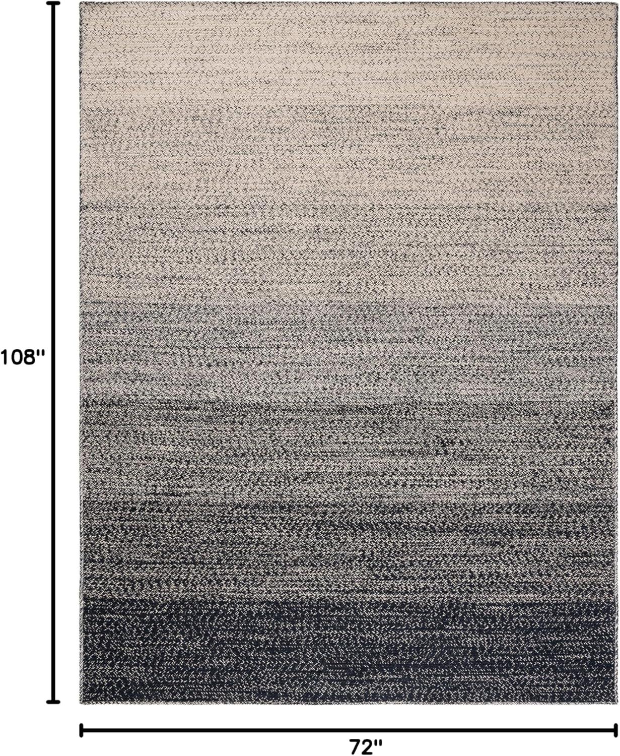 image:imageSAFAVIEH Area Rug 8x10 Natural Fiber Collection Large Natural amp Brown Handmade Jute Boho Ombre Design Ideal for Living Room Bedroom Dining Space NFB263TNaturalBlack