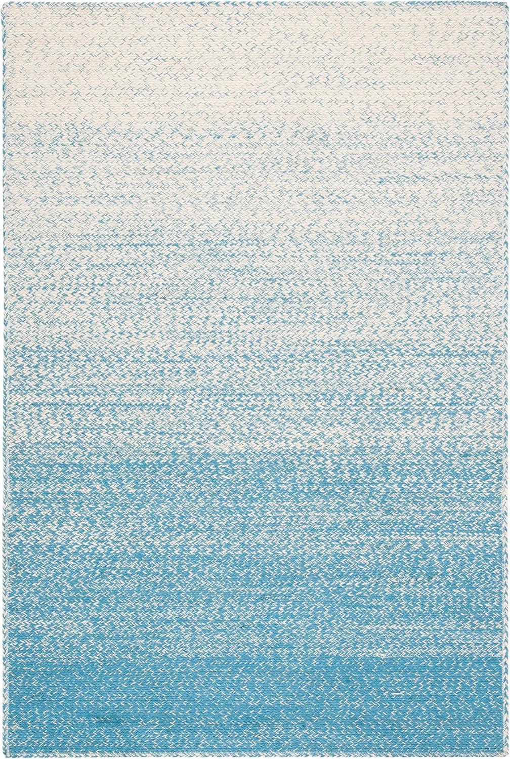 image:imageSAFAVIEH Area Rug 8x10 Natural Fiber Collection Large Natural amp Brown Handmade Jute Boho Ombre Design Ideal for Living Room Bedroom Dining Space NFB263TNaturalLight Blue
