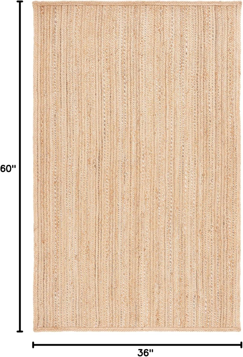 image:imageSAFAVIEH Area Rug 8x10 Natural Fiber Collection Large Natural amp Grey Farmhouse Style Ideal for Living Room Bedroom Dining Space NF840FNaturalGrey