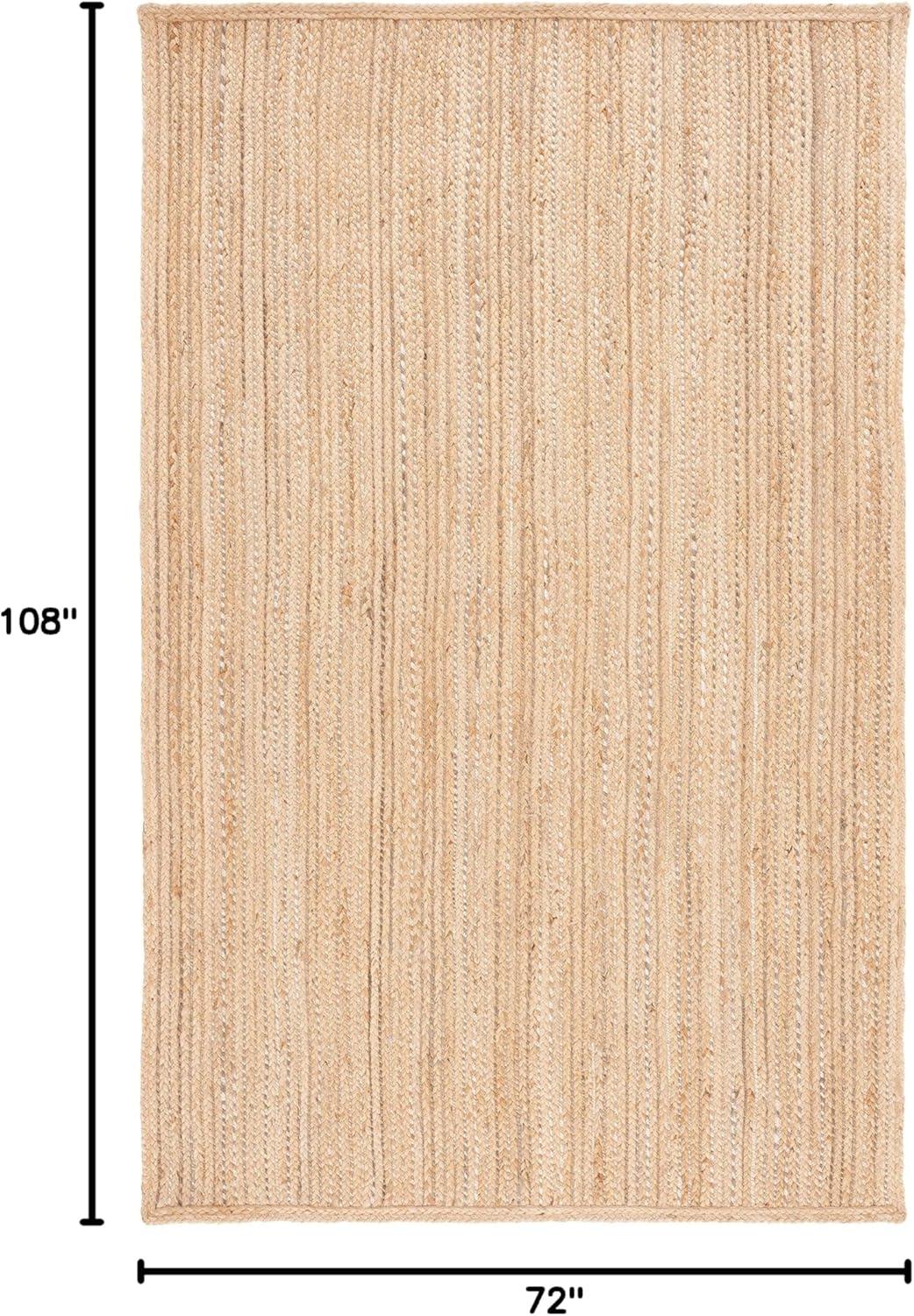 image:imageSAFAVIEH Area Rug 8x10 Natural Fiber Collection Large Natural amp Grey Farmhouse Style Ideal for Living Room Bedroom Dining Space NF840FNaturalGrey