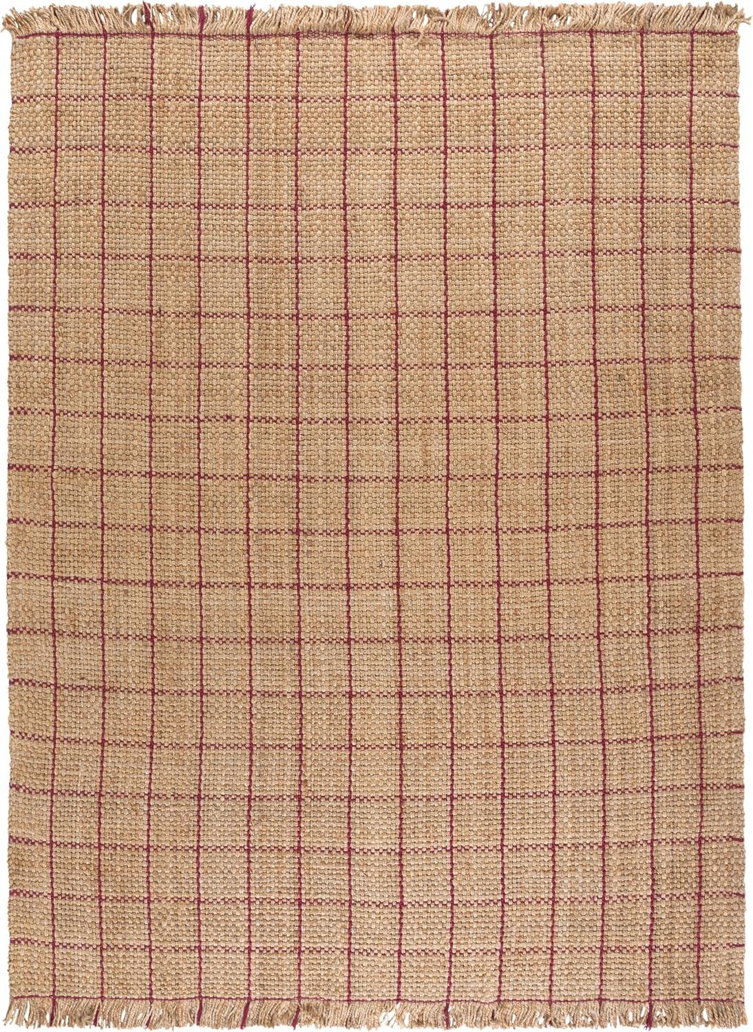 image:imageSAFAVIEH Area Rug 8x10 Natural Fiber Collection Large Natural amp Grey Handmade Jute Ideal for Living Room Bedroom Dining Space NF602FNaturalWine