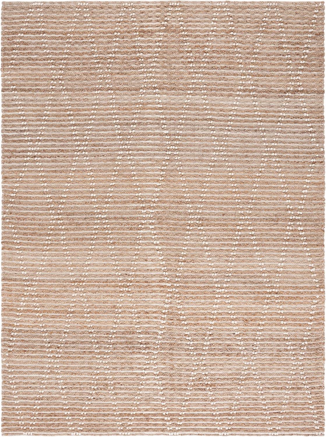 image:imageSAFAVIEH Area Rug 8x10 Natural Fiber Collection Large Natural amp Ivory Handmade Jute Ideal for Living Room Bedroom Dining Space NF877ANaturalIvory