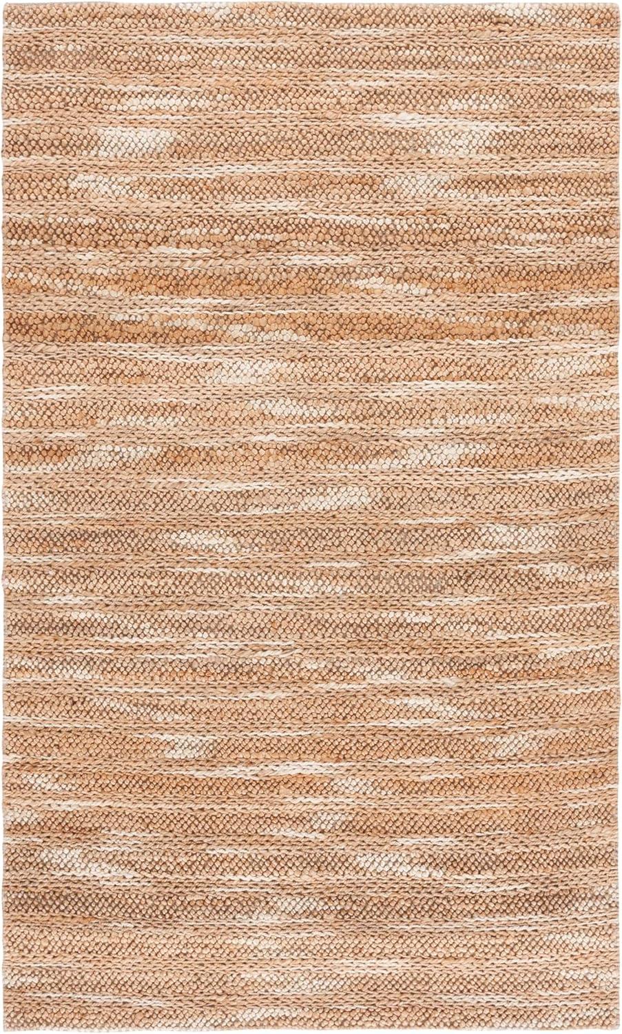image:imageSAFAVIEH Area Rug 8x10 Natural Fiber Couture Large Natural Handmade Jute amp Cotton Ideal for Living Room Bedroom Dining Space NFC101BNatural