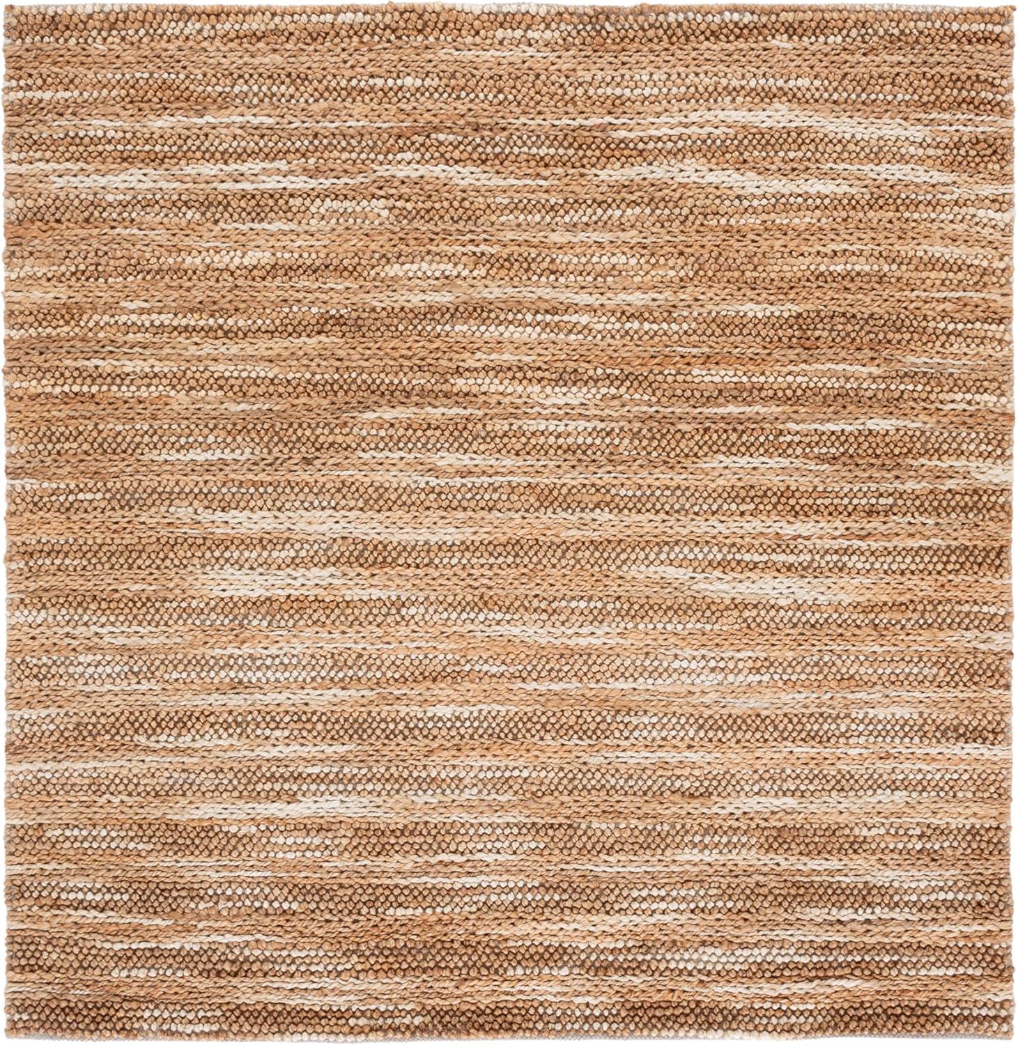 image:imageSAFAVIEH Area Rug 8x10 Natural Fiber Couture Large Natural Handmade Jute amp Cotton Ideal for Living Room Bedroom Dining Space NFC101BNatural