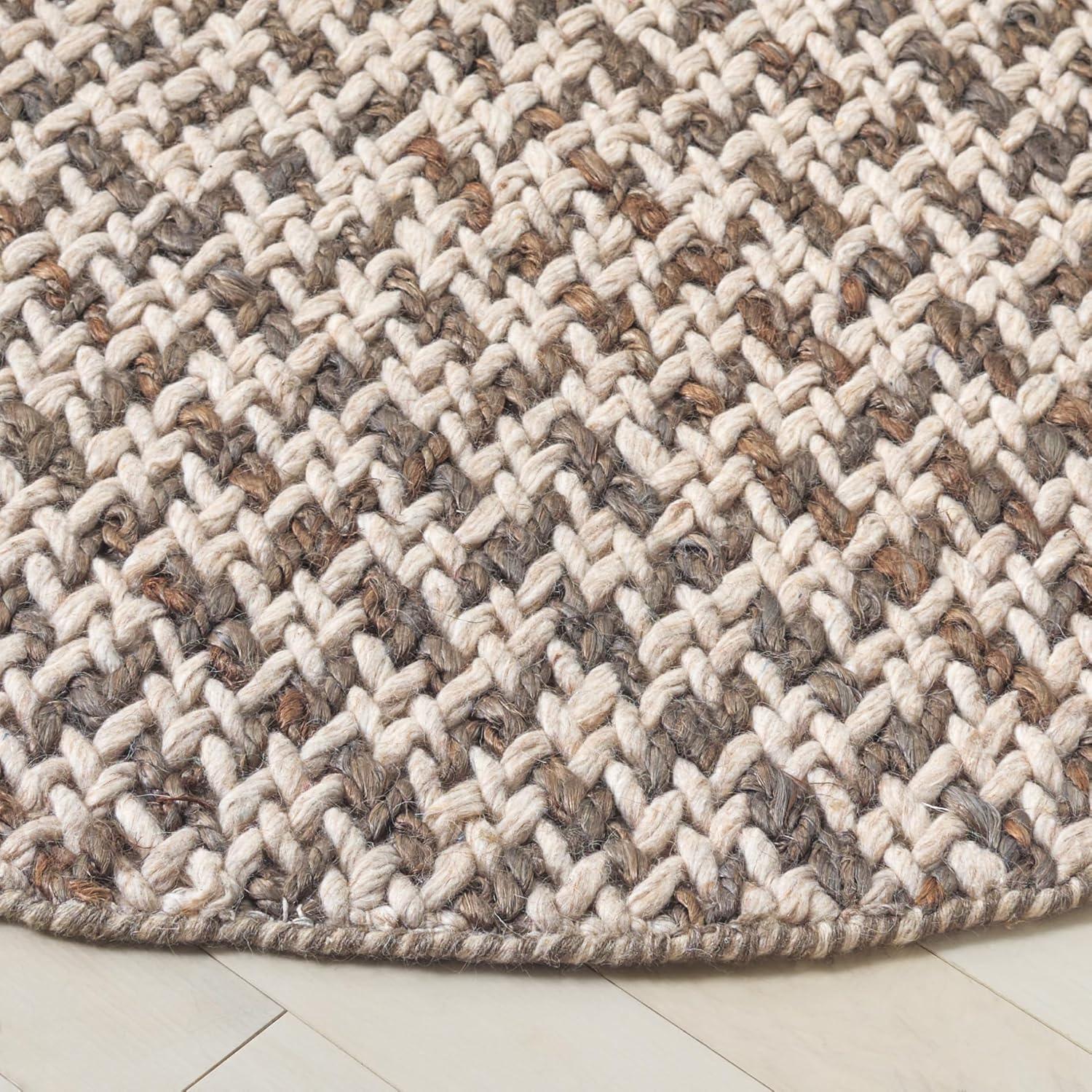 image:imageSAFAVIEH Area Rug 8x10 Natural Fiber Couture Collection Large Beige amp Grey Handmade Jute Ideal for Living Room Bedroom Dining Space NFC104FBeigeGrey