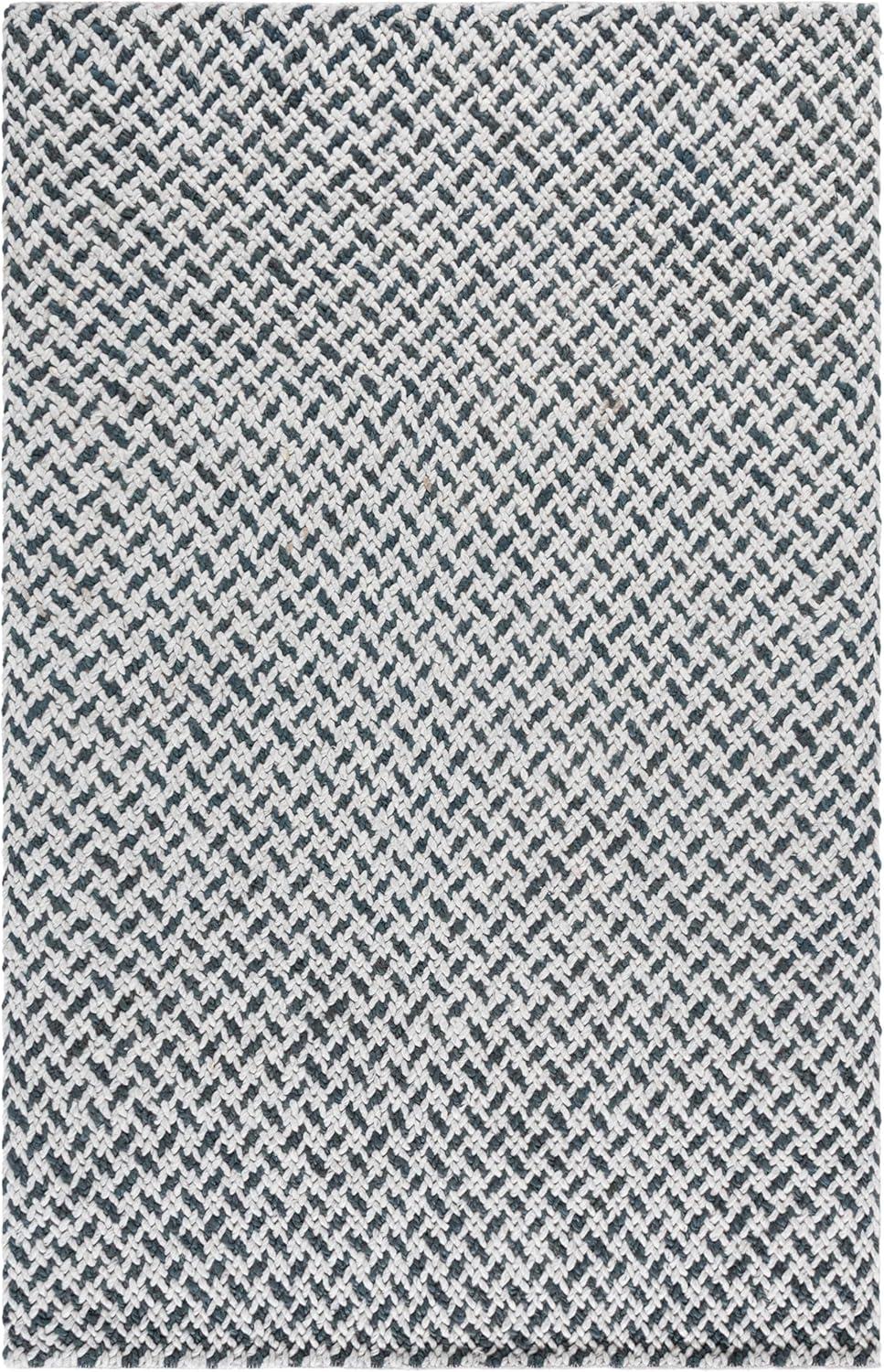 image:imageSAFAVIEH Area Rug 8x10 Natural Fiber Couture Collection Large Beige amp Grey Handmade Jute Ideal for Living Room Bedroom Dining Space NFC104FTealGrey