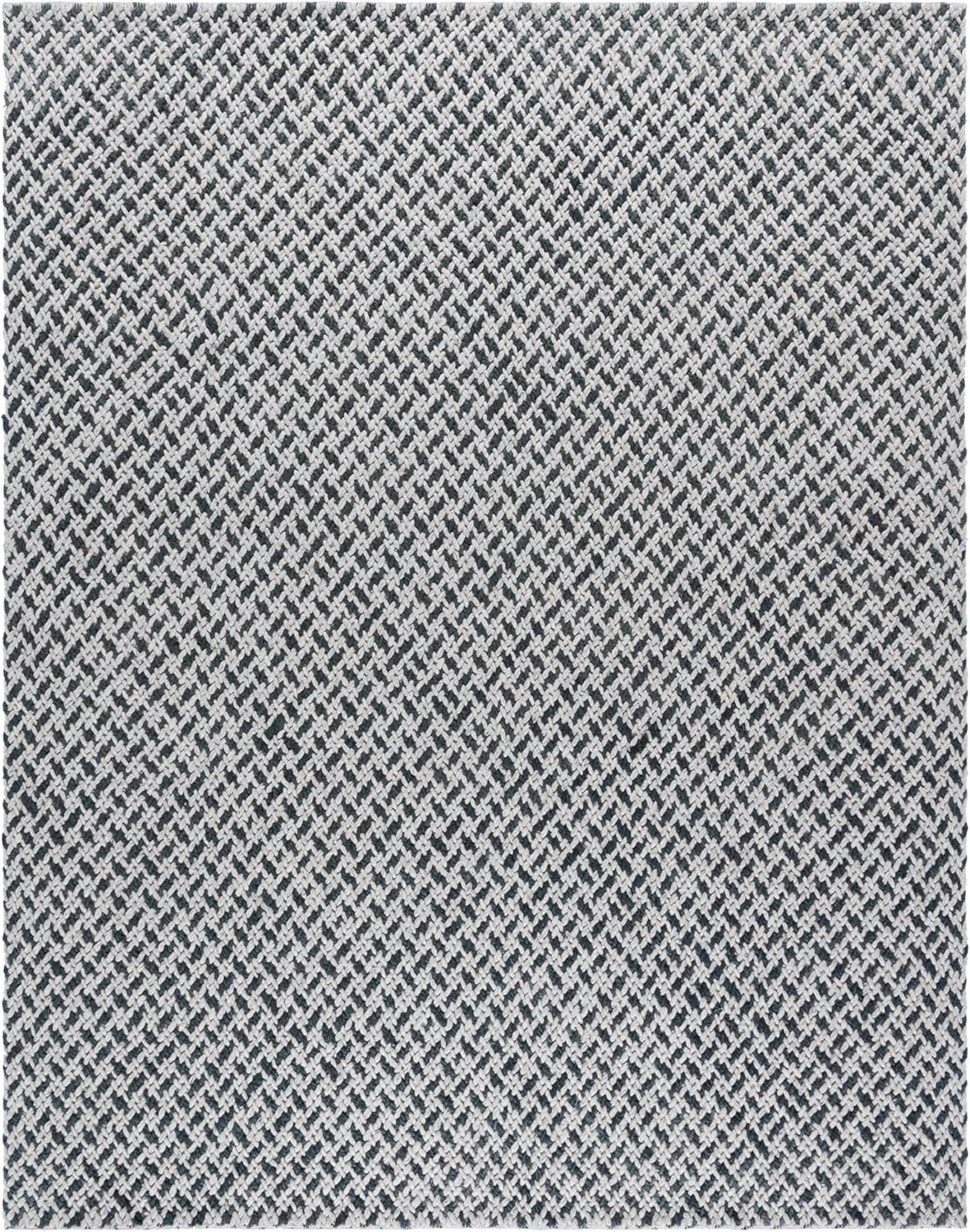 image:imageSAFAVIEH Area Rug 8x10 Natural Fiber Couture Collection Large Beige amp Grey Handmade Jute Ideal for Living Room Bedroom Dining Space NFC104FTealGrey