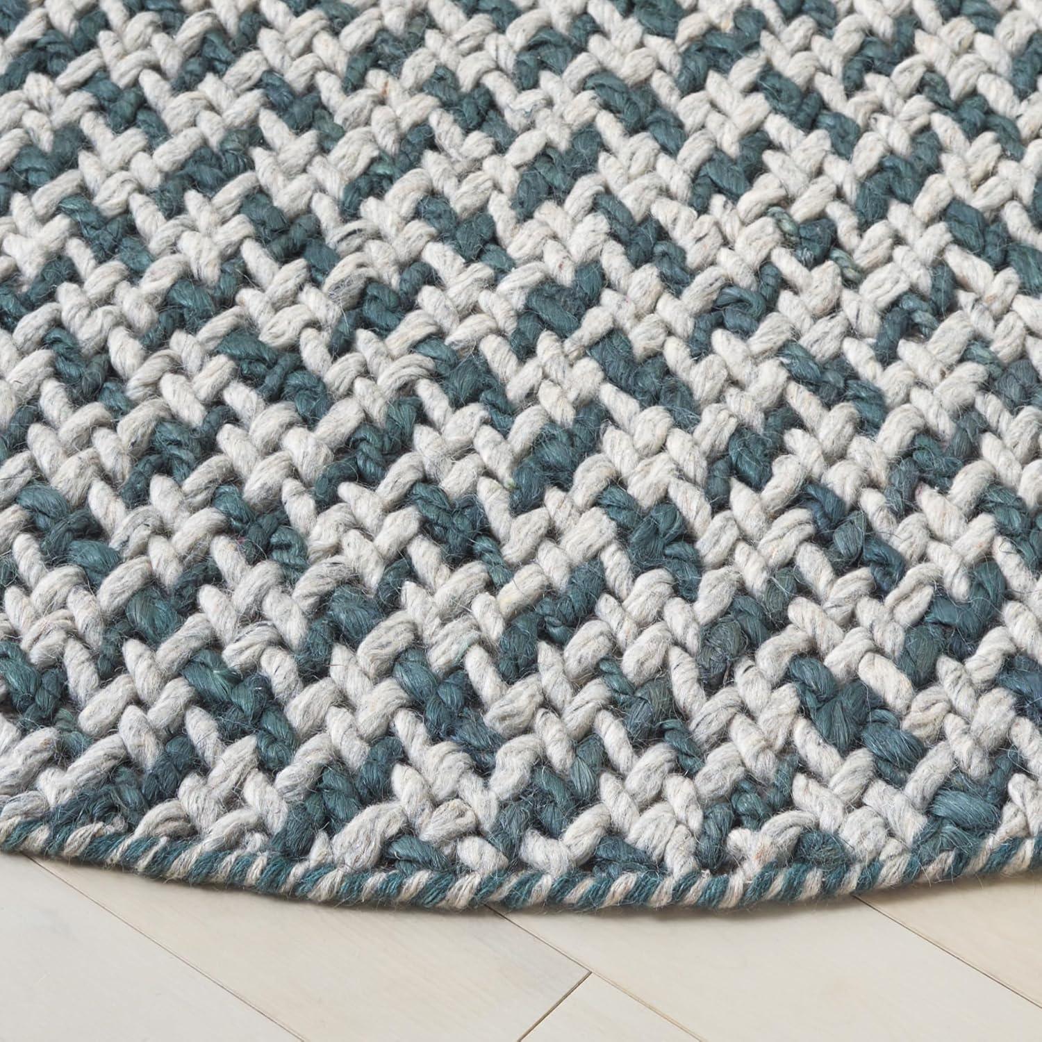 image:imageSAFAVIEH Area Rug 8x10 Natural Fiber Couture Collection Large Beige amp Grey Handmade Jute Ideal for Living Room Bedroom Dining Space NFC104FTealGrey