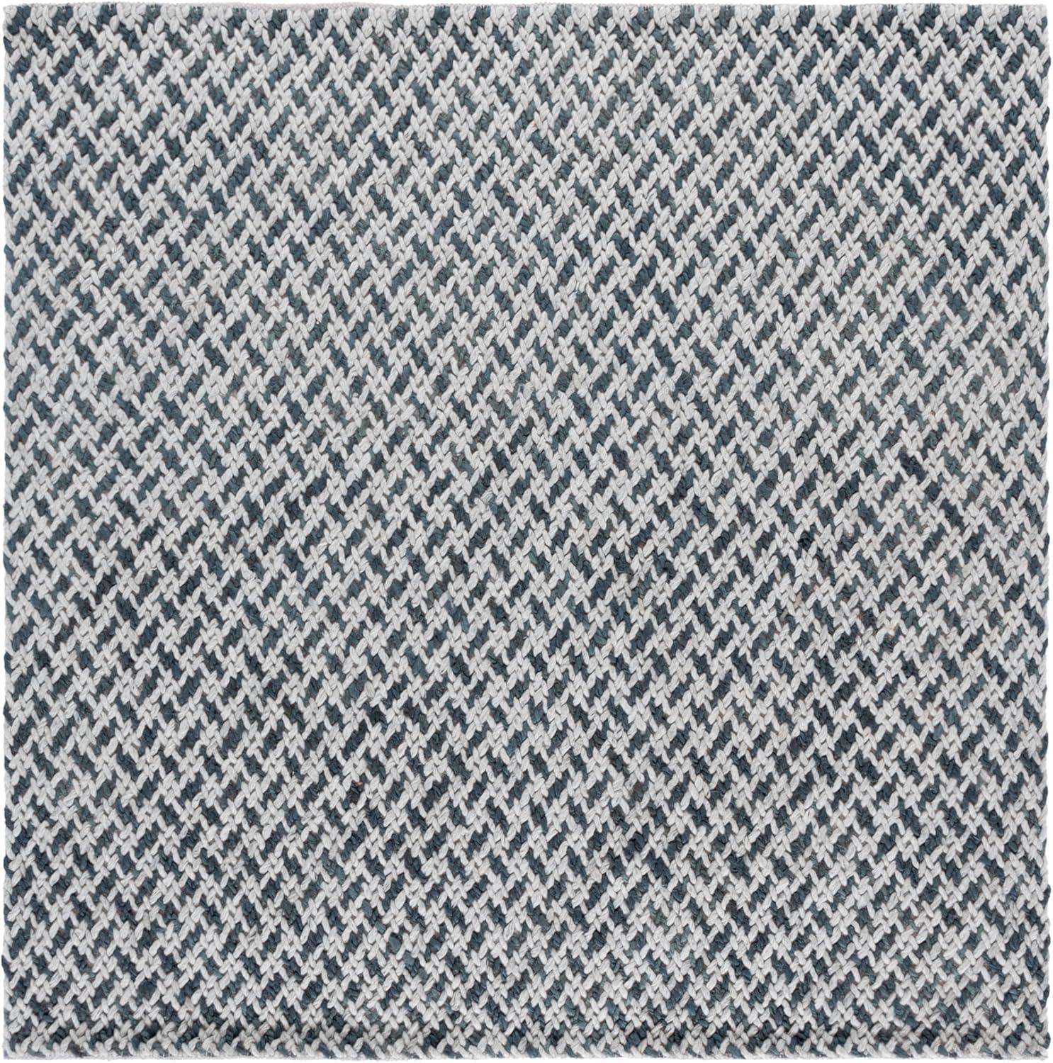 image:imageSAFAVIEH Area Rug 8x10 Natural Fiber Couture Collection Large Beige amp Grey Handmade Jute Ideal for Living Room Bedroom Dining Space NFC104FTealGrey