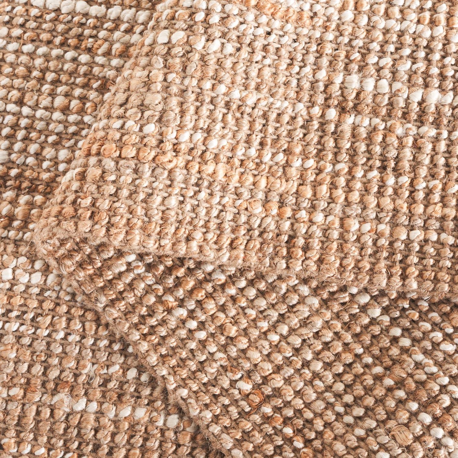 image:imageSAFAVIEH Natural Fiber Collection Area Rug 8 x 10 Ivory amp Grey Flatweave Jute Ideal for The Living Room Dining Room Bedroom NF843FIvoryNatural