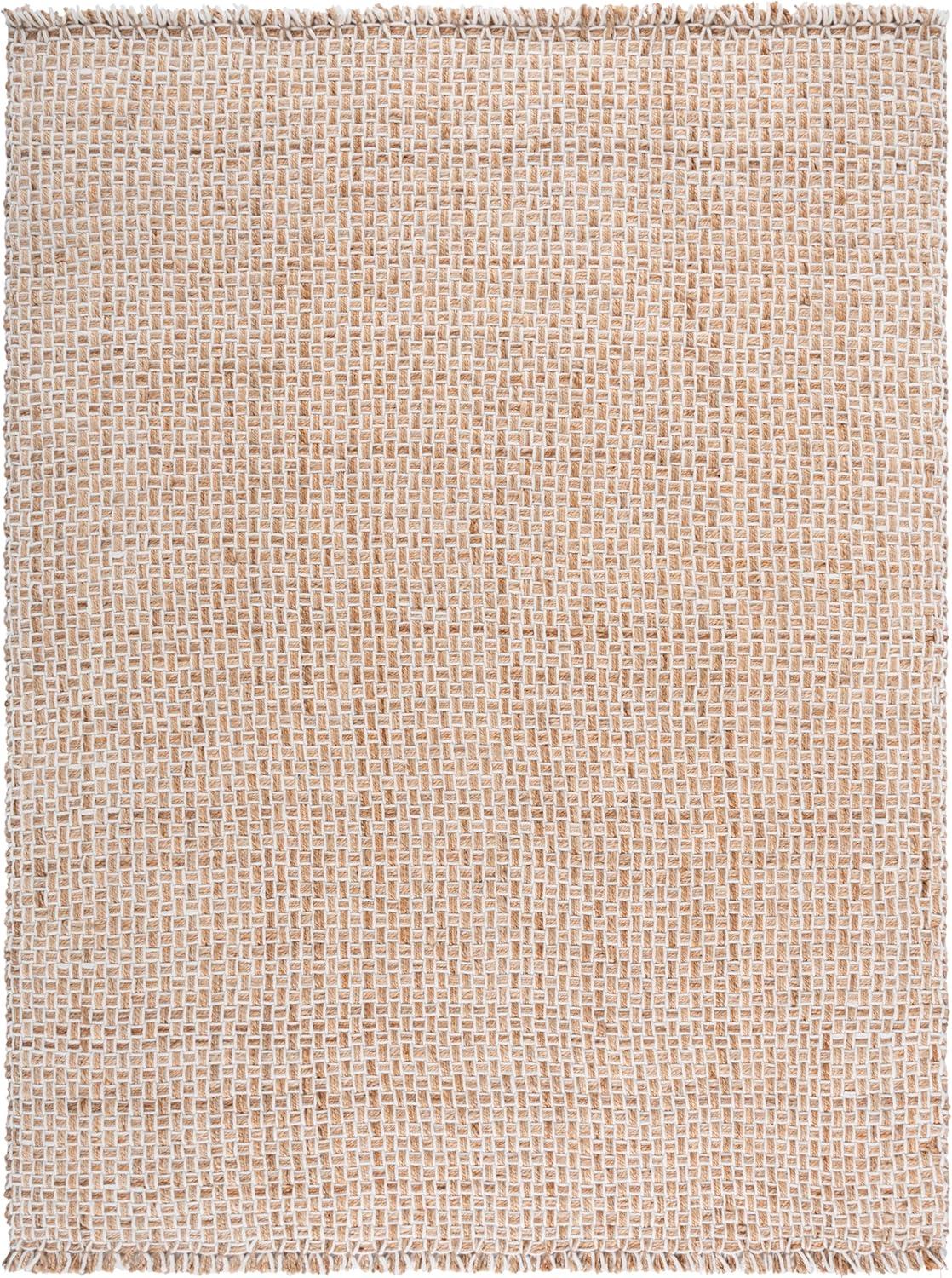 image:imageSAFAVIEH Natural Fiber Collection Area Rug 8 x 10 Natural amp Ivory Handmade Jute amp Wool Reversible Geometric Pattern Ideal for Living Room Bedroom Home Office Dining Space NF817A8NaturalIvory