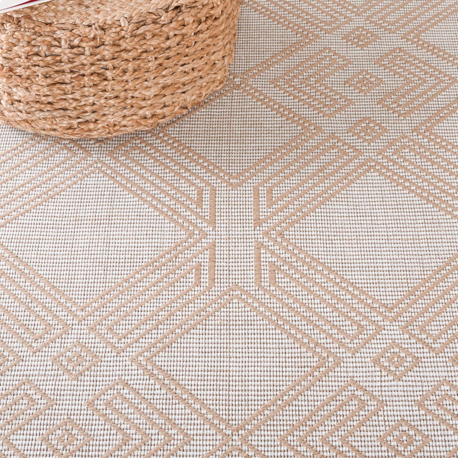 image:imageSafavieh Area Rug 8x10 Aspect Collection Large Ivory amp Natural Jute amp Cotton Ideal for Living Room Bedroom Office Dining Space APE456AIvoryNatural
