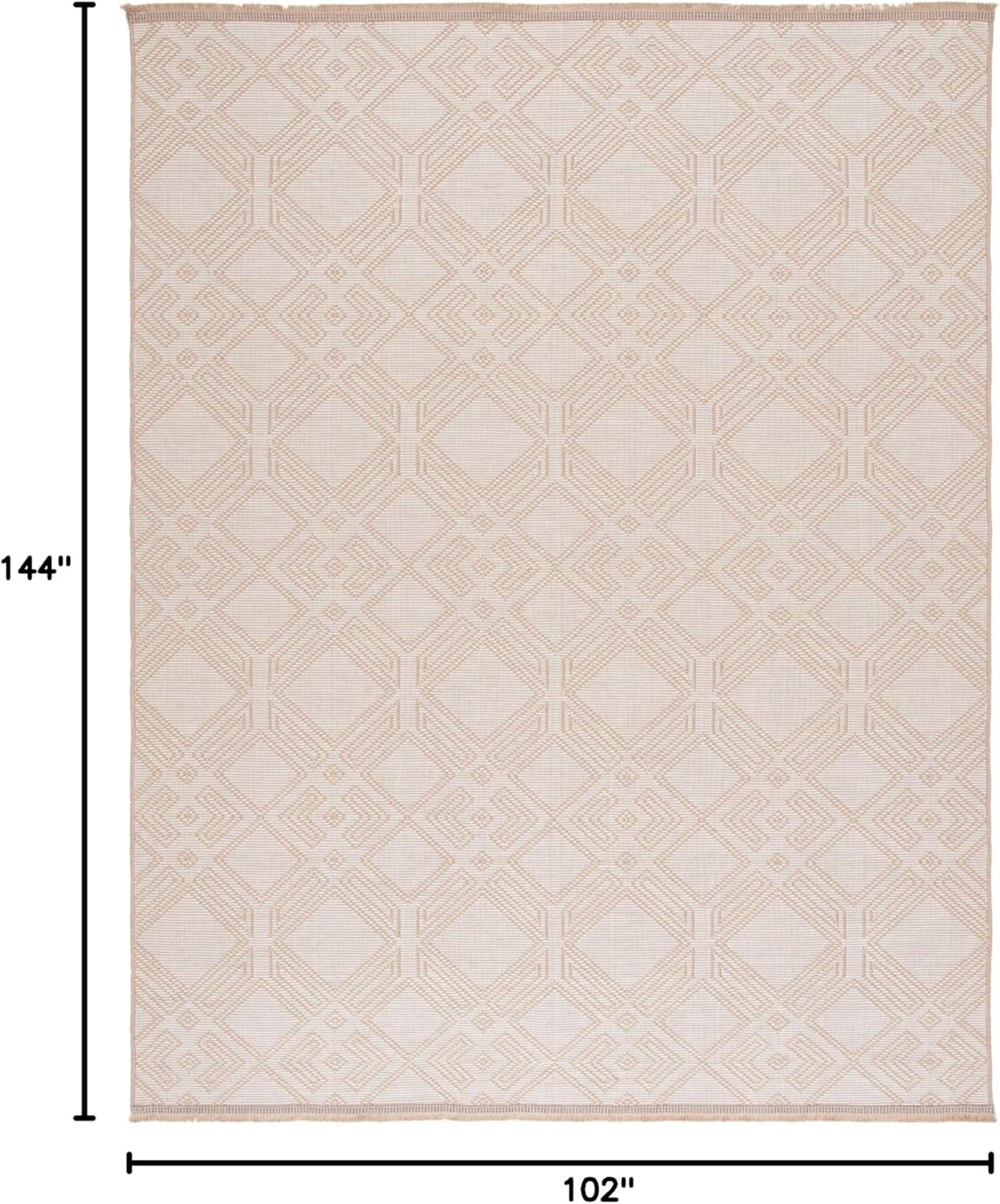 image:imageSafavieh Area Rug 8x10 Aspect Collection Large Ivory amp Natural Jute amp Cotton Ideal for Living Room Bedroom Office Dining Space APE456AIvoryNatural