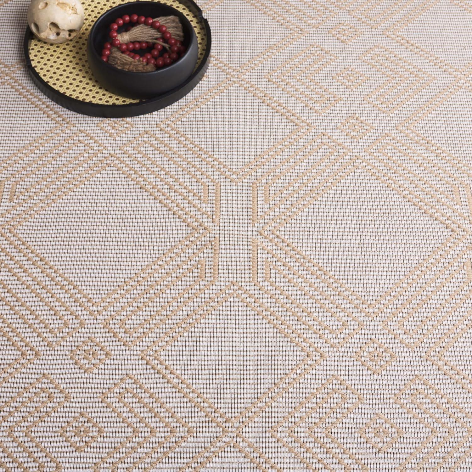 image:imageSafavieh Area Rug 8x10 Aspect Collection Large Ivory amp Natural Jute amp Cotton Ideal for Living Room Bedroom Office Dining Space APE456AIvoryNatural