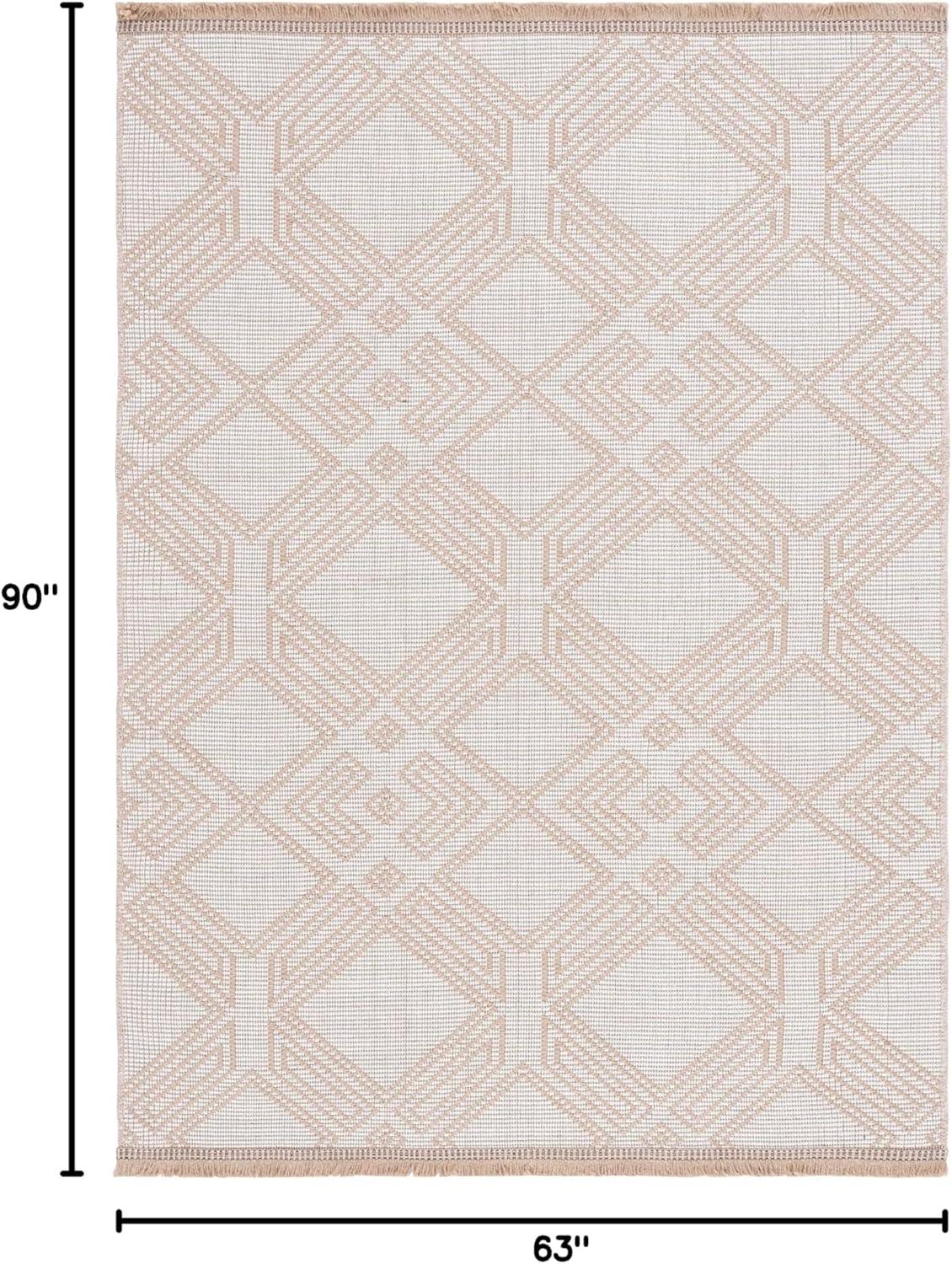 image:imageSafavieh Area Rug 8x10 Aspect Collection Large Ivory amp Natural Jute amp Cotton Ideal for Living Room Bedroom Office Dining Space APE456AIvoryNatural