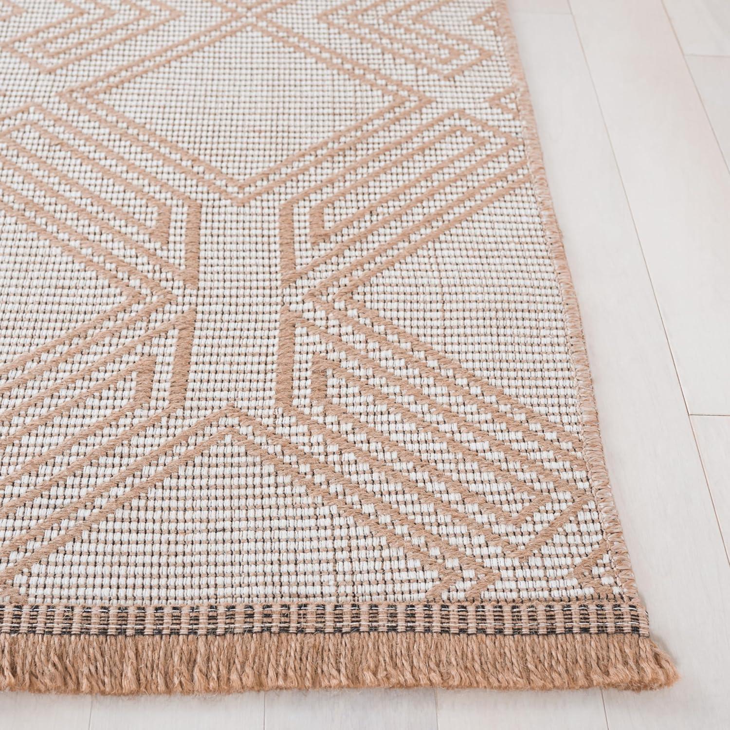 image:imageSafavieh Area Rug 8x10 Aspect Collection Large Ivory amp Natural Jute amp Cotton Ideal for Living Room Bedroom Office Dining Space APE456AIvoryNatural