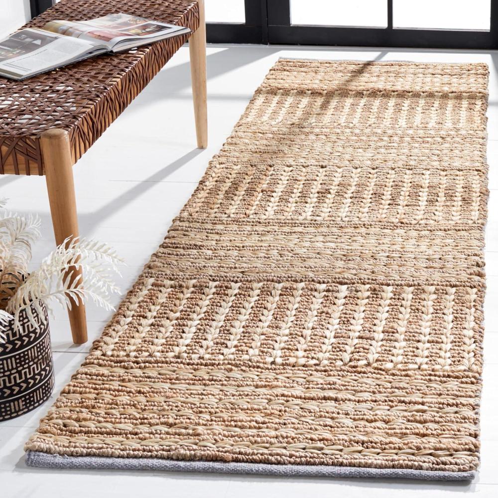 image:imageSAFAVIEH Area Rug 8x10  Natural Fiber Collection  Large  Natural Handmade Jute Farmhouse Style Ideal for Living Room Bedroom Dining Space NF960ANatural