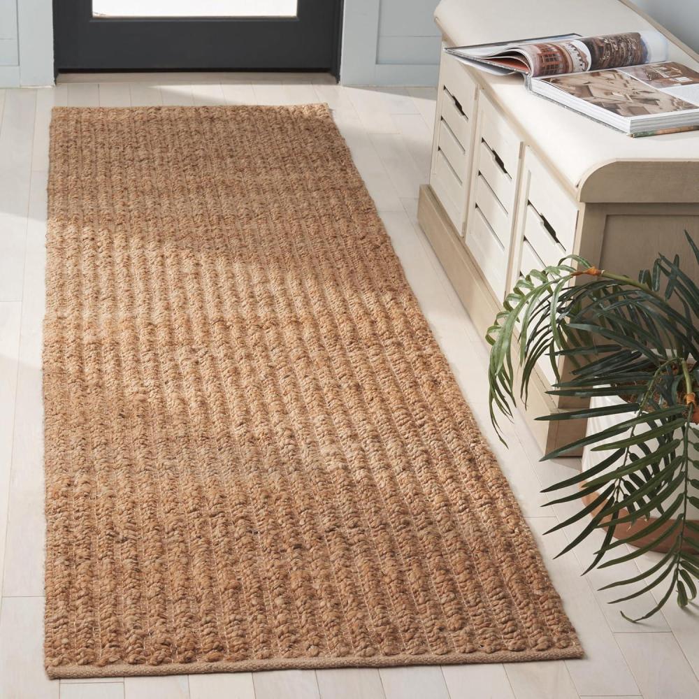 image:imageSAFAVIEH Area Rug 8x10 Natural Fiber Collection Large Natural Handmade Jute Ideal for Living Room Bedroom Dining Space NF371ANatural