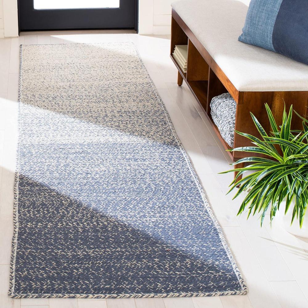 image:imageSAFAVIEH Area Rug 8x10 Natural Fiber Collection Large Natural amp Brown Handmade Jute Boho Ombre Design Ideal for Living Room Bedroom Dining Space NFB263TNaturalGrey