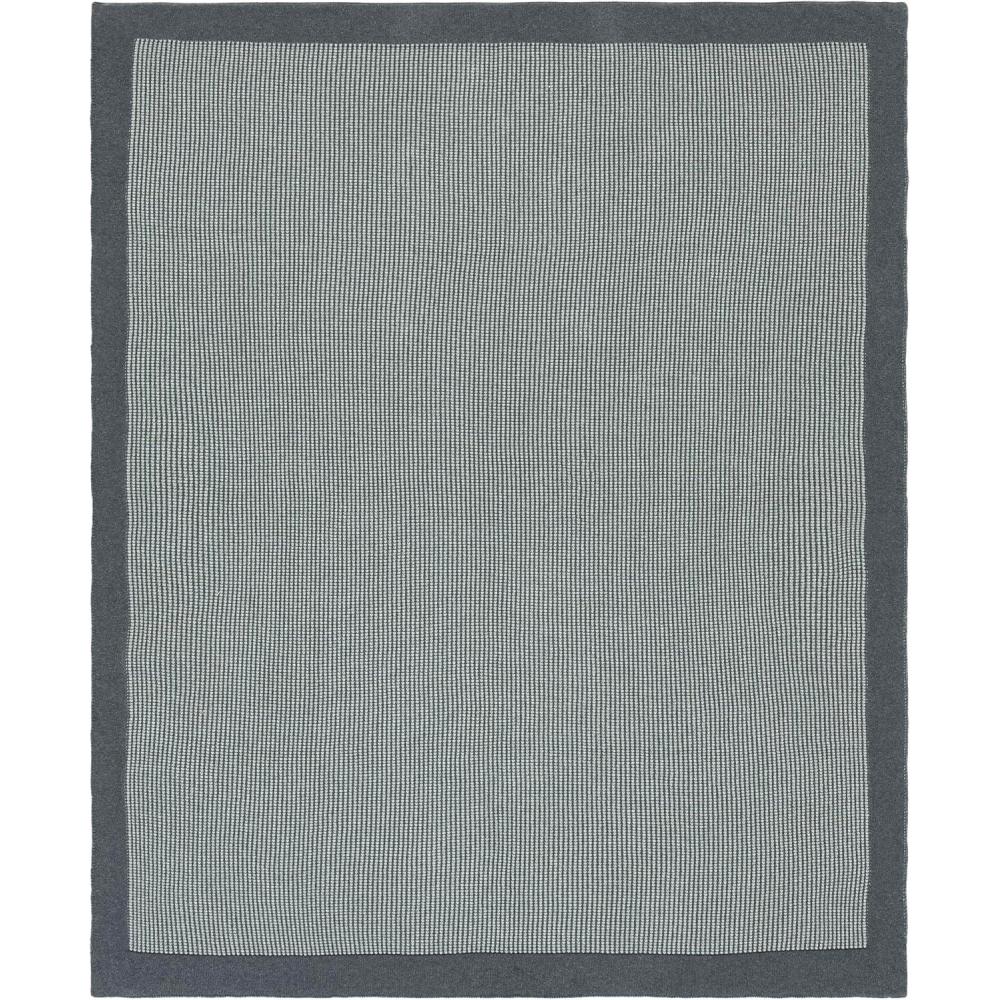 image:imageSAFAVIEH Home Collection Franca Grey Cotton 50 x 60 Decorative Accent Throw Blanket