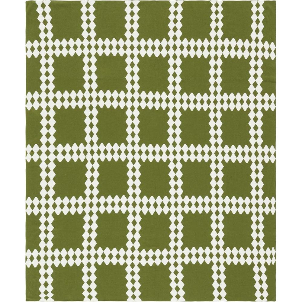 image:imageSAFAVIEH Home Collection Zhuri BlackIvory Cotton 50 x 60 Decorative Accent Throw BlanketOliveIvory
