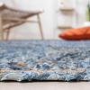 SAFAVIEH Area Rug 8×10 – Cape Cod Collection – Large – Blue & Natural, Handmade Jute & Cotton, Boho Braided Design, Ideal for Living Room, Bedroom, Office, Dining Space (CAP203M)(Blue/Natural)