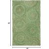 SAFAVIEH Area Rug 8×10 – Cape Cod Collection – Large – Blue & Natural, Handmade Jute & Cotton, Boho Braided Design, Ideal for Living Room, Bedroom, Office, Dining Space (CAP203M)(Green/Natural)
