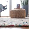 SAFAVIEH Area Rug 8×10 – Cape Cod Collection – Large – Blue & Natural, Handmade Jute & Cotton, Boho Braided Design, Ideal for Living Room, Bedroom, Office, Dining Space (CAP203M)(Beige/Multi)