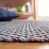 SAFAVIEH Area Rug 8×10 – Montauk Collection – Large – Beige & Black, Handmade Flat Weave Cotton, Ideal for Living Room, Bedroom, Office, Dining Space (MTK475B)(Blue/Black)