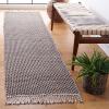 SAFAVIEH Area Rug 8×10 – Montauk Collection – Large – Beige & Black, Handmade Flat Weave Cotton, Ideal for Living Room, Bedroom, Office, Dining Space (MTK475B)(Beige/Black)
