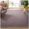 SAFAVIEH Area Rug 8×10 – Montauk Collection – Large – Beige & Black, Handmade Flat Weave Cotton, Ideal for Living Room, Bedroom, Office, Dining Space (MTK475B)(Red/Yellow)