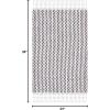 SAFAVIEH Area Rug 8×10 – Montauk Collection – Large – Beige & Black, Handmade Flat Weave Cotton, Ideal for Living Room, Bedroom, Office, Dining Space (MTK475B)(Ivory/Black)