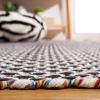 SAFAVIEH Area Rug 8×10 – Montauk Collection – Large – Beige & Black, Handmade Flat Weave Cotton, Ideal for Living Room, Bedroom, Office, Dining Space (MTK475B)(Ivory/Black)