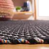 SAFAVIEH Area Rug 8×10 – Montauk Collection – Large – Beige & Black, Handmade Flat Weave Cotton, Ideal for Living Room, Bedroom, Office, Dining Space (MTK475B)(Black/Ivory)