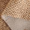 SAFAVIEH Area Rug 8×10 – Natural Fiber Collection – Large – Bleach Color & Ivory, Flat Weave Jute, Ideal for Living Room, Bedroom, Dining Space (NFB876B)(Natural)