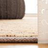 SAFAVIEH Area Rug 8×10 – Natural Fiber Collection – Large – Grey & Black, Handmade Wool & Jute, Farmhouse Style, Ideal for Living Room, Bedroom, Dining Space (NF953F)(Natural/Black)