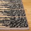 SAFAVIEH Area Rug 8×10 – Natural Fiber Collection – Large – Grey & Black, Handmade Wool & Jute, Farmhouse Style, Ideal for Living Room, Bedroom, Dining Space (NF953F)(Natural/Black)