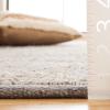 SAFAVIEH Area Rug 8×10 – Natural Fiber Collection – Large – Grey & Black, Handmade Wool & Jute, Farmhouse Style, Ideal for Living Room, Bedroom, Dining Space (NF953F)(Grey/Black)