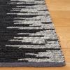 SAFAVIEH Area Rug 8×10 – Natural Fiber Collection – Large – Grey & Black, Handmade Wool & Jute, Farmhouse Style, Ideal for Living Room, Bedroom, Dining Space (NF953F)(Black/Beige)