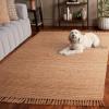 SAFAVIEH Area Rug 8×10 – Natural Fiber Collection – Large – Natural, Handmade Jute, Ideal for Living Room, Bedroom, Dining Space (NF357A)(Natural)