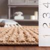 SAFAVIEH Area Rug 8×10 – Natural Fiber Collection – Large – Natural, Handmade Jute, Ideal for Living Room, Bedroom, Dining Space (NF371A)(Natural)