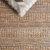 SAFAVIEH Area Rug 8×10 – Natural Fiber Collection – Large – Natural & Brown, Flat Weave Jute, Ideal for Living Room, Bedroom, Dining Space (NFB676T)(Natural/Brown)
