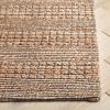 SAFAVIEH Area Rug 8×10 – Natural Fiber Collection – Large – Natural & Brown, Flat Weave Jute, Ideal for Living Room, Bedroom, Dining Space (NFB676T)(Natural/Brown)