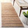 SAFAVIEH Area Rug 8×10 – Natural Fiber Collection – Large – Natural & Brown, Flat Weave Jute, Ideal for Living Room, Bedroom, Dining Space (NFB676T)(Natural/Brown)