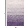 SAFAVIEH Area Rug 8×10 – Natural Fiber Collection – Large – Natural & Brown, Handmade Jute, Boho Ombre Design, Ideal for Living Room, Bedroom, Dining Space (NFB263T)(Natural/Purple)